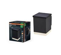 Osram Luminaire extérieur ENDURA STYLE SOLAR QUADRO WALL, 0,5W, 50lm, applique murale, gris foncé, éclairage indirect, batterie rechargeable, IP44, température de couleur 3000K, ton blanc chaud