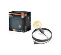 Osram Lustre d’extérieur Gris, Ø 4,5 cm, longueur de câble 5 m, blanc | Couleur du produit Gris, 2400 Kelvin, 220 Lumen, 45 mm diamètre, 15000 h Durée de vie, IP44, 1-Pack