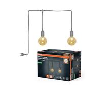 Osram Lustre d’extérieur Gris, Ø 4,5 cm, longueur de câble 6 m, blanc | ENDURA® Decor Portable Pendant, Ceiling Luminaire, Gris, 45 mm dia, 15000 h, pack de 1