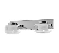 Osram OR lame Applique murale et plafonnier avec LED, chromé, 11 W, 700 lm, 3000/4000 K, température de couleur réglable via interrupteur mural (blanc froid/blanc chaud), protection IP44 contre
