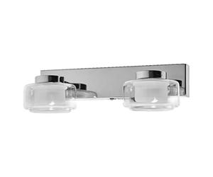 Osram OR lame Applique murale et plafonnier avec LED, chromé, 11 W, 700 lm, 3000/4000 K, température de couleur réglable via interrupteur mural (blanc froid/blanc chaud), protection IP44 contre