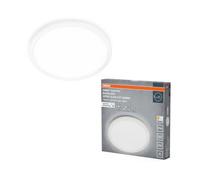 OSRAM Plafonnier blanc, 3000 K / 4000 K / 6000 K, blanc chaud, 1000 lm, 14 | Couleur du produit Blanc, 3000 Kelvin, 1000 Lumen, 220 mm diamètre, 25000 h Durée de vie, IP54, 1-Pack