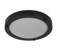 OSRAM Plafonnier de salle de bain BATHROOM CLASSIC ROUND 280mm, noir, culot E27,