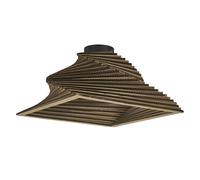 OSRAM Plafonnier Decor Cardboard Square Turn marron en carton ondulé, E27, 400 m