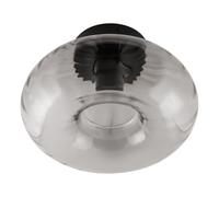 Plafonnier OSRAM E27 Anti-éblouissement Paredon Acier Verre Noir Clair Ø28 cm