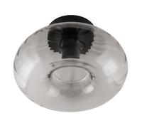 Plafonnier OSRAM E27 Anti-éblouissement Paredon Acier Verre Noir Clair Ø28 cm