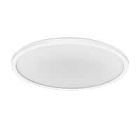 Osram Plafonnier ORBIS Ultra Slim 400mm, blanc, 22W, 2720lm, lumière blanche chaude homogène (3000K) + rétro-éclairage, gradation en trois étapes via interrupteur mural, ultra-slim, protection IP20