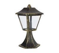 OSRAM Potelet ENDURA Classic avec boîtier en aluminium, noir-or, douille E27, IP