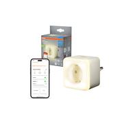 OSRAM Prise UE SMART+ Wi‑Fi avec veilleuse Blanc IP20 pour maison intelligente