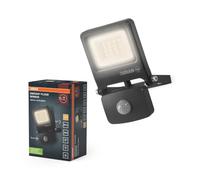 Osram Projecteur Extérieur LED avec Capteur ENDURA Flood, 10W, 1000lm, | ENDURA® Flood Sensor Warm White PCR, Stand Luminaire and Ceiling Floodlight, Gris foncé, 30000 h, pack de 1