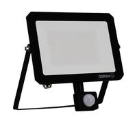 Osram Projecteur LED LUX moderne 50 W, 4 500 lm, 4 000 K, spot extérieur, capteur, IP65, aluminium noir, verre dépoli