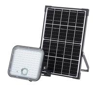 OSRAM Lampe solaire d'extérieur LED Endura Outdoor noire avec projecteur et panneau solaire, câble de 5 m, avec télécommande et détecteur de mouvement PIR, 30 W, 4500 lm, 840, 4000 K couleur de lumièr
