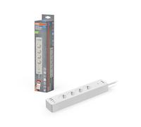OSRAM SMART+Wifi Multiprise intelligente WiFi 4 voies EU-EU avec ports USB | Couleur du produit Blanc, , diamètre, Durée de vie, IP20, 1-Pack