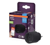 OSRAM SMART+ ZIGBEE prise UE en noir, prise intelligente avec contrôle de la consommation d'énergie et technologie ZigBee pour intégrer appareils électriques au système domotique
