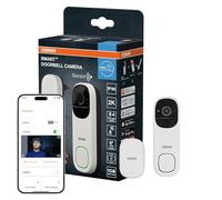 Osram Sonnette vidéo SMART+ Wi-Fi 3MP 2K Batterie IP66 Blanc Sonnette | SMART+ WIFI Outdoor Camera Doorbell, Outdoor Lighting Accesories, Blanc, , pack de 1