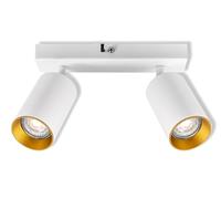 Osram Spot LED Éternel Plafonnier 2x GU10, base fixe, blanc/or,