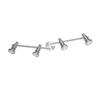 OSRAM Spot LED GU10 4 têtes orientable avec LED OSRAM blanc chaud (2700 K) spot plafond ou applique en nickel 10 4W 920 lm