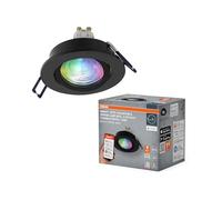 Osram Spot LED Smart Matter GU10 RGBW flexible noir, 4,7 W, pour maison connectée, aluminium, contrôle par application, changement de couleur