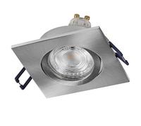 Osram Spot Set Spot LED encastrable carré flexible nickel satiné, 4,5 W 2700 K blanc chaud, aluminium, montage par clic, lot de 3