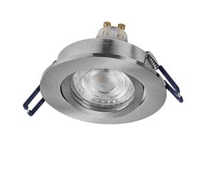Osram Spot Set Spot LED encastrable flexible 4,5 W nickel satiné, 2700 K, aluminium, fixation par clic pivotant, lot de 3