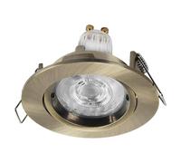 Osram Spot Set Twistlock Spot LED encastrable flexible en laiton, 2,6 W, 2 700 K, blanc chaud, aluminium, système Twistlock