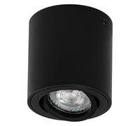 Osram Spot Spot Surface Round pour montage au plafond, noir, culot GU10, peut être équipé d'une lampe normale ou intelligente, angle de faisceau flexible, protection IP20, boîtier de haute qualité