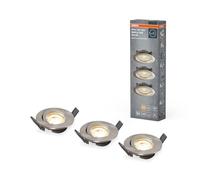 Osram spots encastrables gradables en continu par interrupteur mural, en aluminium, avec module LED et driver intégrés, protection IP20, pour applications intérieures comme plafonds suspendus