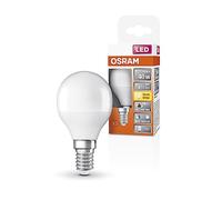 Osram Superstar + Classic P 40 FR LED lampe, base E14, MiniBall Shape, 4,9W, 470LM, 2700K, lumière blanche chaude, teneur en bleu considérablement réduite, charge des yeux inférieure