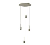 Osram Suspension Decor Needle Plate 4xE27, beige, acier, effet vintage, optique haute qualité, IP20