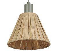 OSRAM Suspension Decor Raffia vert et marron en raphia et métal, E27, diamètre 2