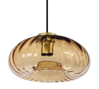 OSRAM Suspension en verre doré DECOR, verre ambré en métal doré, version E27, 280 mm, effet lumineux spécial