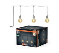 Osram Suspension extérieure Grise, 4,5 cm Ø, longueur de câble de 7 m, E27