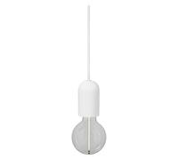 Osram Suspension Vintage 1906® ROUND PLASTER E27, blanc, max. 25 W (LED 15 W), culot E27, rosace ronde, suspension d'intérieur, à combiner avec des lampes 1906 Vintage ou intelligentes