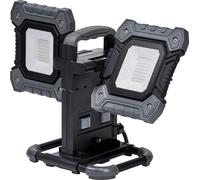 OSRAM VAL FLEX LED-Worklight, gris foncé/noir, 2X30W, 6450lm, couleur de lumière blanc froid, avec têtes de lampe pivotantes verticalement de 270° et horizontalement de 180°, avec câble, IP54 classe d