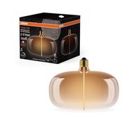 Osram Vintage 1906 Big Elipse est une à intensité variabavec un filament en forme d'ellipse. Il propose 4 W pour 120 lm,E27, verre marron thé, diamètre 215 mm, rendu des couleurs CRI 80, 1800 K.