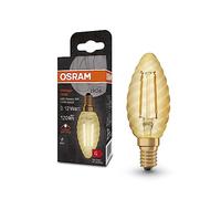 Osram LED Filament Ampoule bougie torsadée Vintage 1906 1,5W = 12W E14 or 120lm extra blanc chaud 2400K