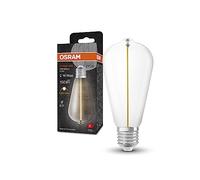 Osram Vintage 1906® Classic Edison Fil LED lampe, E27, Clear, 2,2W, 150lm, 2700K, Lumière blanche chaude, consommation d'énergie très faible, longue durée de vie, filament magnétique