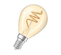Osram Vintage 1906 Classic est une blanc chaud avec un filament en spiraen forme de mini bouclassique. Il propose 4,9 W, 470 lm,E14, verre doré, diamètre 45 mm, 2200 K.