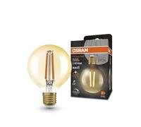 Osram Vintage 1906® Classic GLOBE80 FIL 60 LED lamp, E27, dimmable, spherical, gold, 7.2W, 806lm, 2400K, reduced warm white light, low energy consumption, long life
