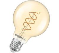 OSRAM Vintage 1906 Globe est une blanc chaud et dimmaben forme de bouavec un filament en spirale. Il offre 8 W pour 806 lm - E27 - verre doré - diamètre 80 mm - 2200 K G
