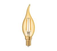 OSRAM Vintage Edition 1906 Ampoule LED à Filament | Culot E14 | Forme Flamme Coup de Vent Or Ambrée | Blanc Chaud 2500K | 1,4Watts (équivalent 13Watts) - 120 Lumens