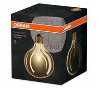 Osram Vintage Edition 1906 Ampoule LED à Filament - Culot E27 - Forme Globe 125mm Or Ambrée - Blanc Chaud 2400K - 6,5W (Équivalent 52W)