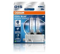 Osram XENARC® COOL BLUE® INTENSE D1S, +150% de luminosité en plus, jusqu'à 6 200K, lampe phare au xénon, look LED, boîte pliante suspendue (2 lampes)