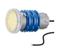 OSREE Mini Projecteur Piscine Vissable avec Filetage 1,5", 6W LED Spot Piscine 3000K Non Dimmable, 480lm, Ø49mm, 12V AC/DC Étanche IP68 Lampe Blanches à Fixer sur Prise Balai pour Piscines Béton