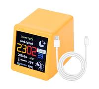 Osser Station météo sans fil : horloge de table, moniteur d'humidité rechargeable, alarme numérique avec contrôle intelligent, domestique intérieure, utilisation du bureau
