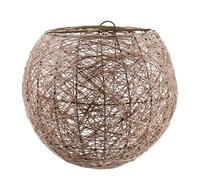 Ostaria 34727 Abat-jour boule tissé en coton - Suspension boule colori Naturel Beige - Diamètre 20 cm - Abat-jour Suspension Non Electrifié