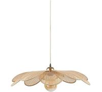 Ostaria 36191 Plafonnier, Suspension en bambou Petite Margaux - diamètre 60 cm, couleur naturelle - Plafonnier d'intérieur E27 pour salle à manger, salon, chambre