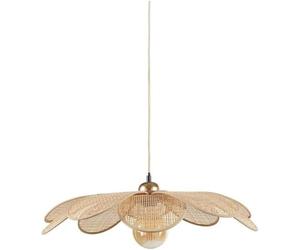 Ostaria 36191 Plafonnier, Suspension en bambou Petite Margaux - diamètre 60 cm, couleur naturelle - Plafonnier d'intérieur E27 pour salle à manger, salon, chambre