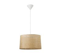 Ostaria 37611 Suspension Cylindrique Tissage Rotin Naturel D35cm - Plafonnier en rotin Dim : D35xH22cm