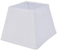 OSTARIA 93114 Abat-jour Carré Blanc Base 15cm Dim : D15xH12.5cm
